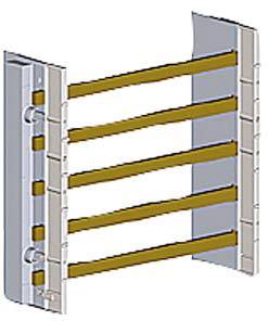 Siemens 8GS40108 ALPHA-ZS, Zestaw modernizacyjny szynoprzewodów 1-polowych, 12x5mm, 5-biegunowych Zestaw modernizacyjny - obrazek 1