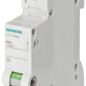 Wyłącznik szary 63 A 1 NO Siemens 5TL11630 Wyłącznik szary 63 A 1 NO Siemens 5TL11630