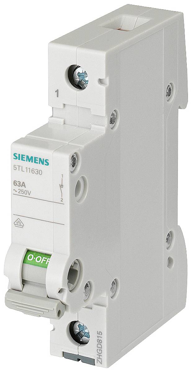 Wyłącznik szary 63 A 1 NO Siemens 5TL11630 - obrazek 1