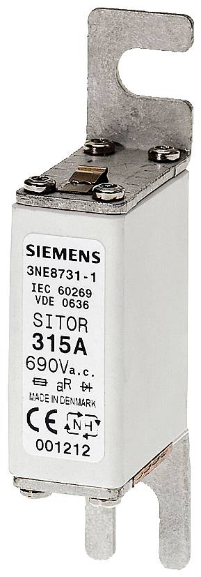 Siemens 3NE87211 Bezpiecznik użytkowy Kompatybilne bezpieczniki o rozmiarze 000 - 4 Rozmiar bezpiecznika = 0 100 A 690 V - obrazek 1