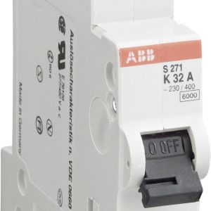 Wyłącznik instalacyjny ABB 2CDS251001R0324, Charakterystyka wyłączania: C / 6 kA Wyłącznik instalacyjny ABB 2CDS251001R0324, Charakterystyka wyłączania: C / 6 kA