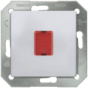 Wyłącznik podtynkowy;Zaślepka Sygnał świetlny Siemens 5TD2866 aluminiowy Wyłącznik podtynkowy;Zaślepka Sygnał świetlny Siemens 5TD2866 aluminiowy