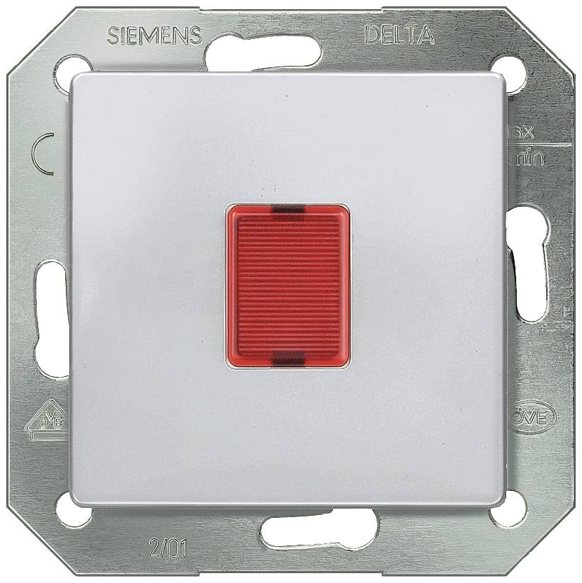 Wyłącznik podtynkowy;Zaślepka Sygnał świetlny Siemens 5TD2866 aluminiowy - obrazek 1