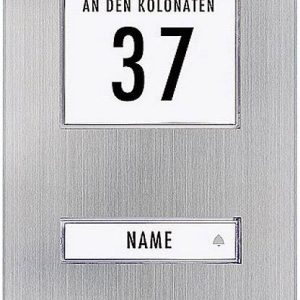 m-e modern-electronics KT 1-EG Przycisk do dzwonka z adresem, z nazwiskiem 1 x stali szlachetnej 12 V/1 A m-e modern-electronics KT 1-EG Przycisk do dzwonka z adresem, z nazwiskiem 1 x stali szlachetnej 12 V/1 A