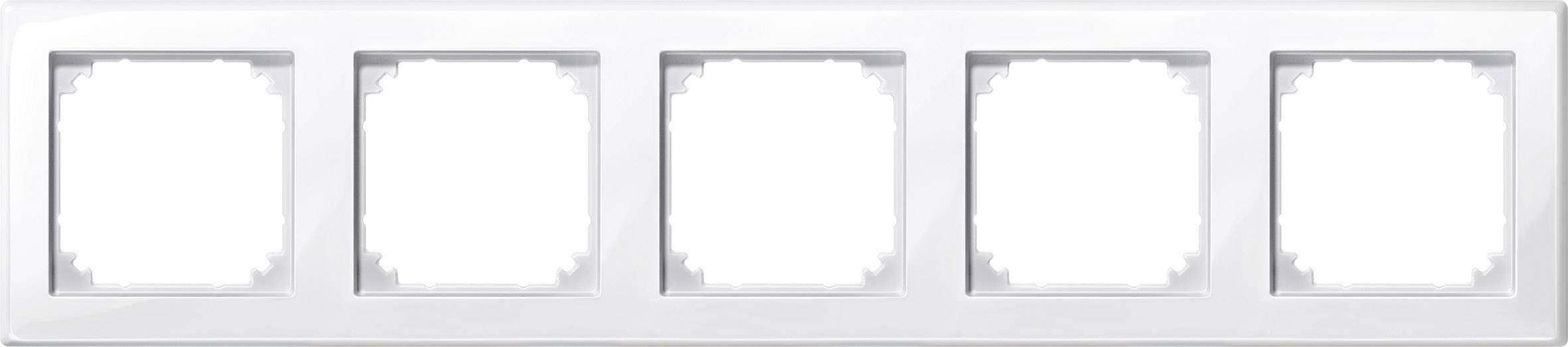 Merten 5 x Ramka M-Smart biały (błyszczący) 478519 1 szt. - obrazek 1