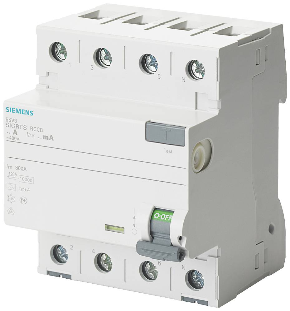 Siemens 5SV36476KK12 Wyłącznik różnicowoprądowy A 80 A 0.3 A 400 V - obrazek 1