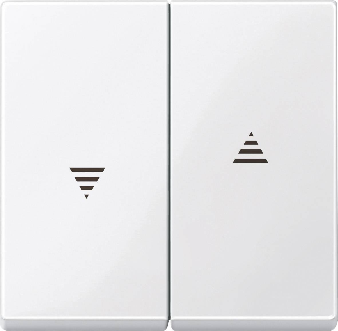 Merten Zaślepka Przełącznik do żaluzji System M, 1-M, M-Smart, M-Plan, M-Creativ biały (błyszczący) 432419 1 szt. - obrazek 1