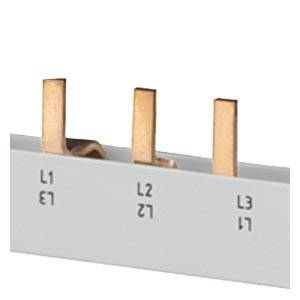 Siemens 5ST3745 Szyna zbiorcza z bolcem, odporna na dotyk, 10 mm², 4-fazowa, długość 214 mm, możliwość cięcia Szyna zbio - obrazek 1