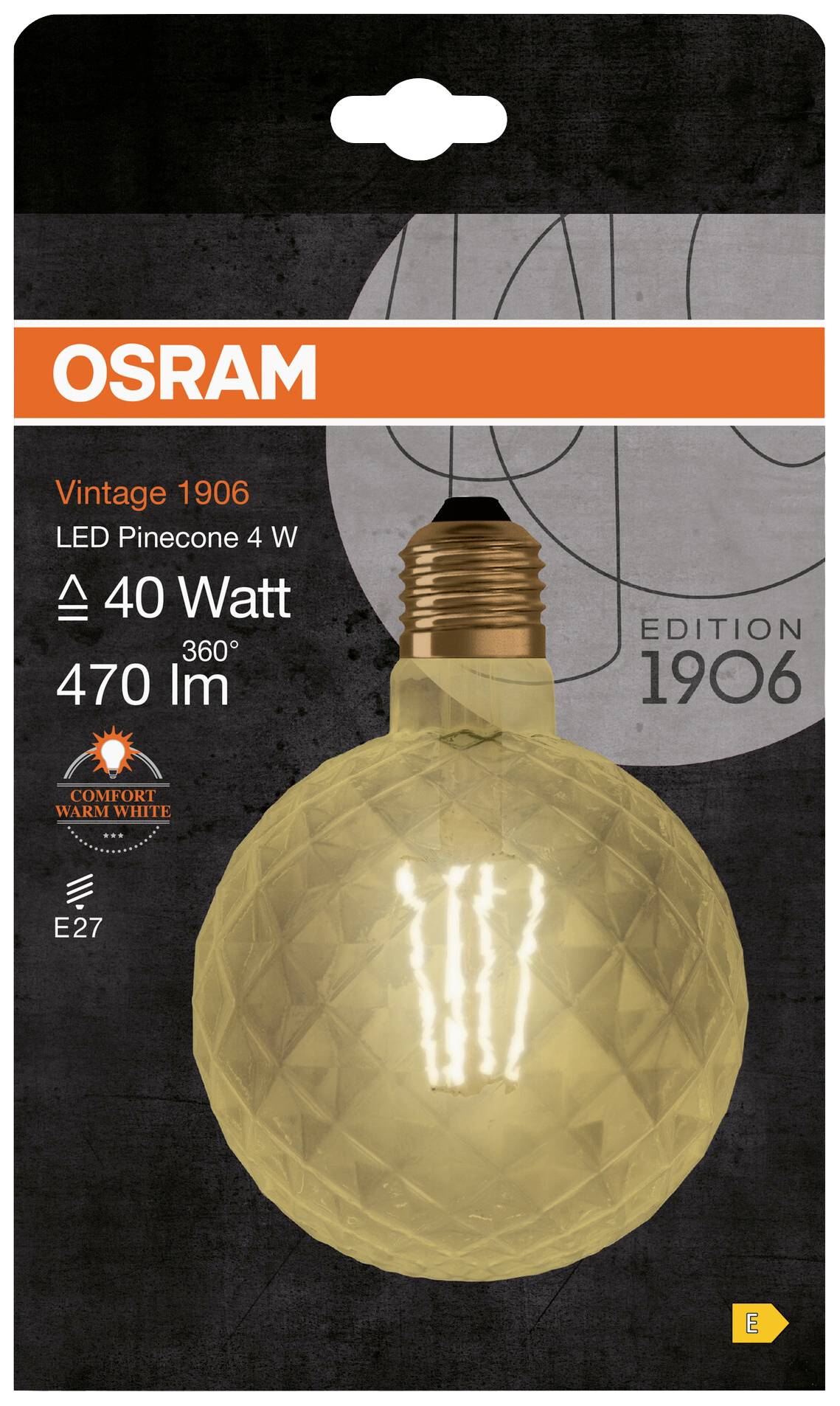 Żarówka LED OSRAM HOMELIGHTING 4058075092037 E-27 4 W = 40 W ciepła biel 1 szt. - obrazek 1