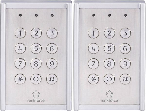 Zamek kodowy Renkforce RF-3422560 nadtynkowy IP65 z podświetlaną klawiaturą