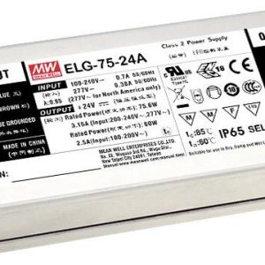 MEAN WELL ELG-75-12-3Y Sterownik LED Stałonapięciowy, Stałonaprądowy 60.0 W 5 A 6 – 12 V/DC nie nadaje się do ściemniani