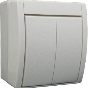 Busch-Jaeger 2601/5 W-54 Osprzęt elektroinstalacyjny do pomieszczeń wilgotnych Przełącznik seryjny Ocean, natynkowy biał Busch-Jaeger 2601/5 W-54 Osprzęt elektroinstalacyjny do pomieszczeń wilgotnych Przełącznik seryjny Ocean, natynkowy biał