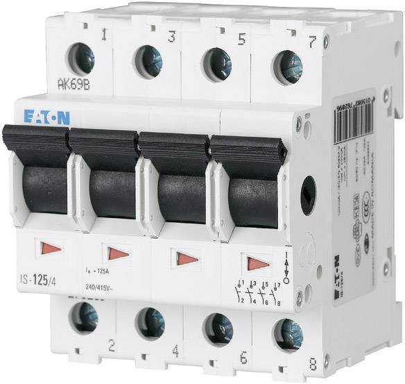 Włącznik główny 4 styki 25 A 4 NC, 4 NO 240 V/AC Eaton 276265 - obrazek 1