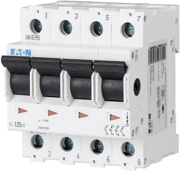 Włącznik główny 4 styki 80 A 4 NC, 4 NO 240 V/AC Eaton 276281 - obrazek 1