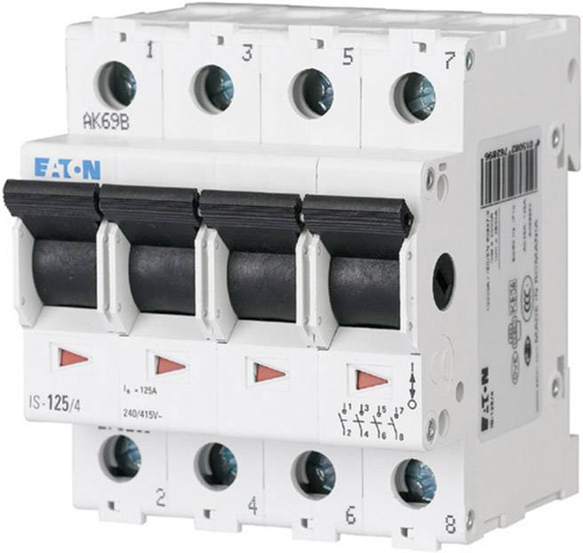 Włącznik główny 4 styki 100 A 4 NC, 4 NO 240 V/AC Eaton 276285 - obrazek 1