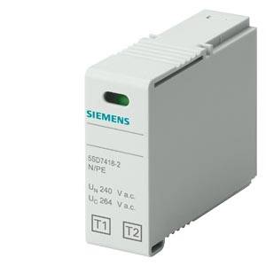Siemens 5SD74182 Złącze wtykowe T1/T2, N-PE, napięcie znamionowe UN 240 V AC, UC 264 V AC, IIMP 50 kA Część wtykowa 264 - obrazek 1
