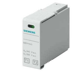 Siemens 5SD74183 Sekcja wtykowa T1/T2, LN, napięcie znamionowe UN 240 V AC UC 335 V AC, IIMP 12,5 kA Część wtykowa 335 V - obrazek 1