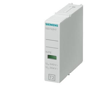Siemens 5SD74280 Złącze wtykowe typu 2 N-PE, klasa wymagań C, UC 260 V, 1-biegunowe, konstrukcja smukła Część wtykowa 1 - obrazek 1