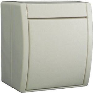 Busch-Jaeger 2601/6 W-54 Osprzęt elektroinstalacyjny do pomieszczeń wilgotnych Przełącznik schodowy Ocean, natynkowy bia Busch-Jaeger 2601/6 W-54 Osprzęt elektroinstalacyjny do pomieszczeń wilgotnych Przełącznik schodowy Ocean, natynkowy bia