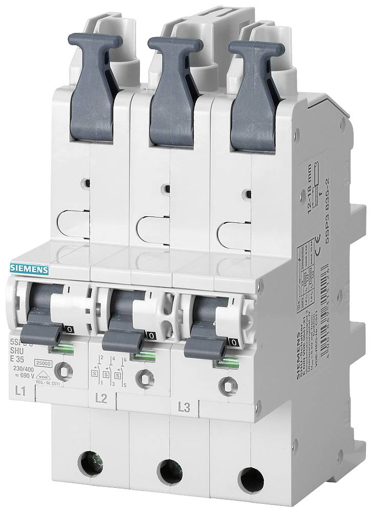 Wyłącznik główny bezpieczeństwa Siemens 5SP3835-2 5SP38352, 230 V, 400 V, 35 A - obrazek 1