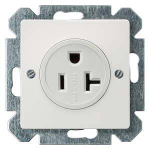 Siemens Osprzęt elektroinstalacyjny Gniazdo elektryczne Delta biały 5UB1534 1 szt. - obrazek 1