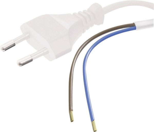 Kabel zasilający HAWA 1008204 Euro 2 m, biały, H03VVH2 -F 2 x 0,75 mm