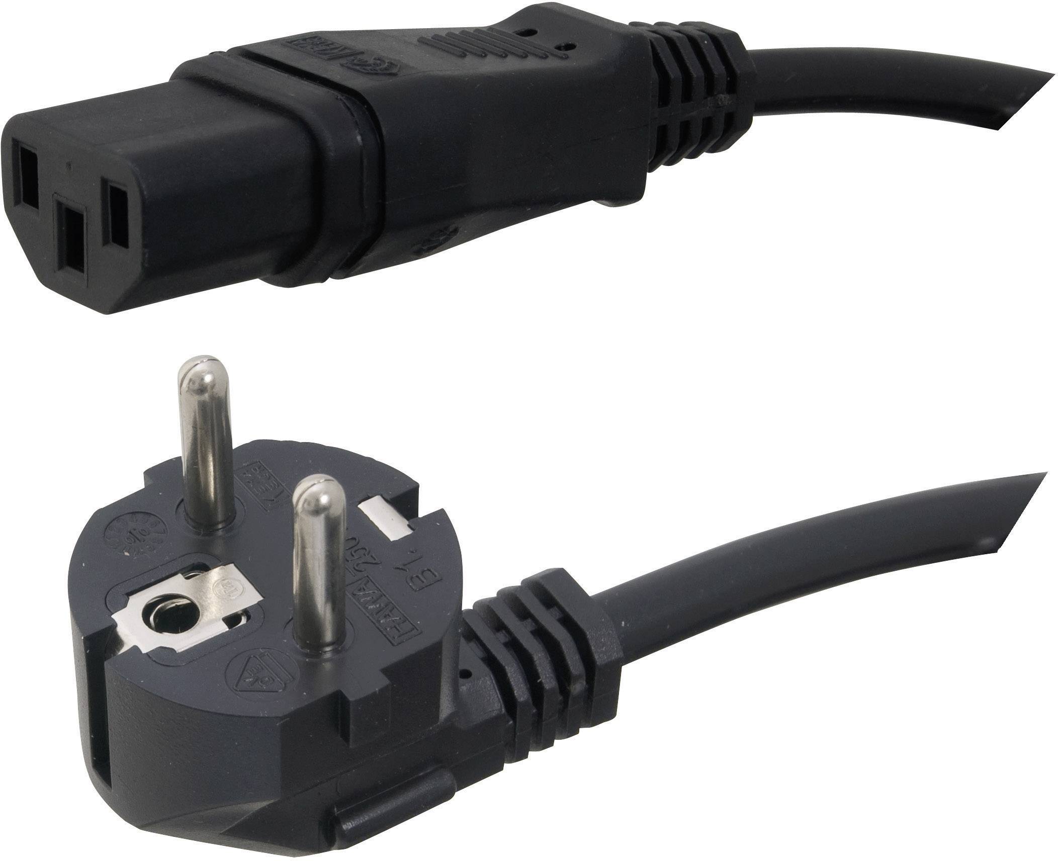 Kabel zasilający HAWA 1008230, H05VV- F 3G0 , 75, 250 V, 2 m. - obrazek 1