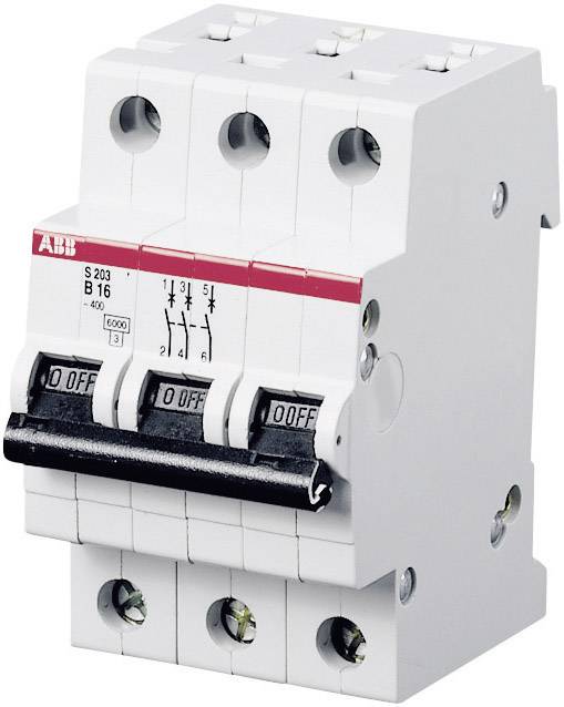 Wyłącznik automatyczny ABB S203-B10 2CDS253001R0105, 3 styki, 10 A - obrazek 1