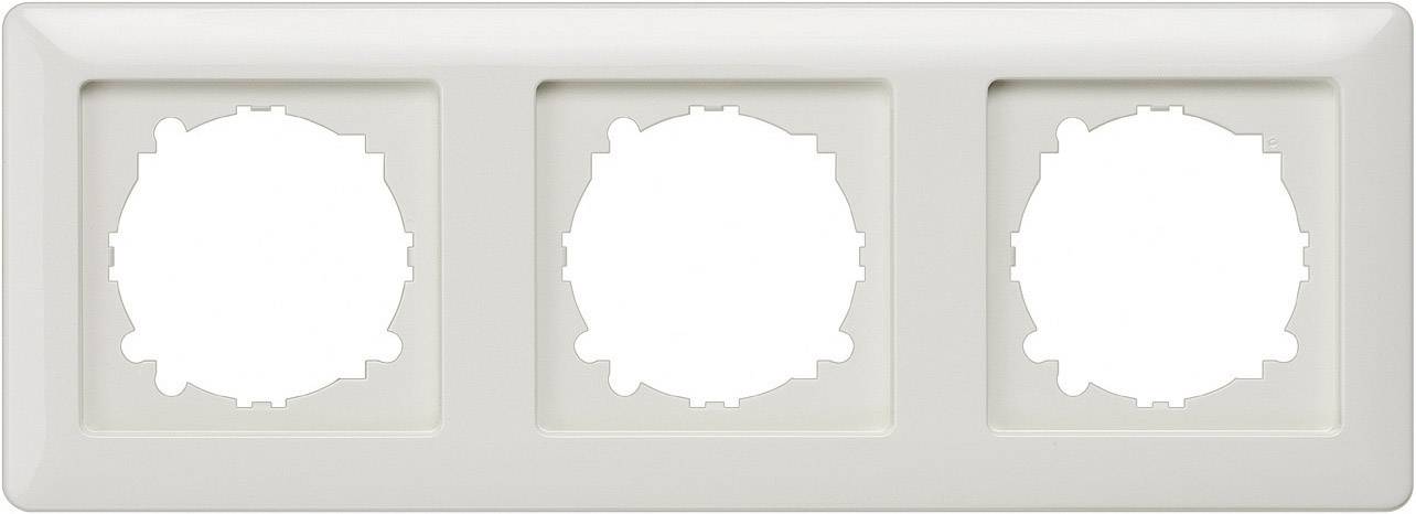 Siemens Osprzęt elektroinstalacyjny 3 x Ramka Delta aluminiowy (metaliczny) 5TG25533 1 szt. - obrazek 1