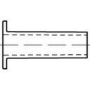 Nity półrurkowe TOOLCRAFT TO-5454234 3 mm DIN 7338 100 szt. - obrazek 1