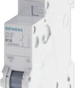 Wyłącznik nadmiarowo-prądowy Siemens C16 z końcówką wtykoątypu A Wyłącznik nadmiarowo-prądowy Siemens C16 z końcówką wtykoątypu A