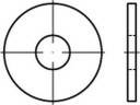 Podkładka pod nit TOOLCRAFT TO-5454756 13 mm DIN 9021 100 szt. - obrazek 1