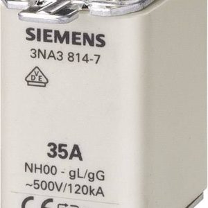 Bezpiecznik Siemens NH 500 V, rozmiar 00, 35 A Bezpiecznik Siemens NH 500 V, rozmiar 00, 35 A