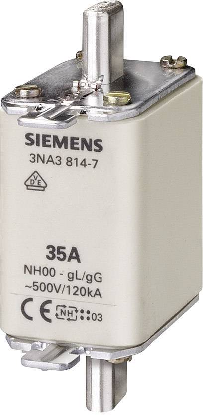 Bezpiecznik Siemens NH 500 V, rozmiar 00, 35 A - obrazek 1