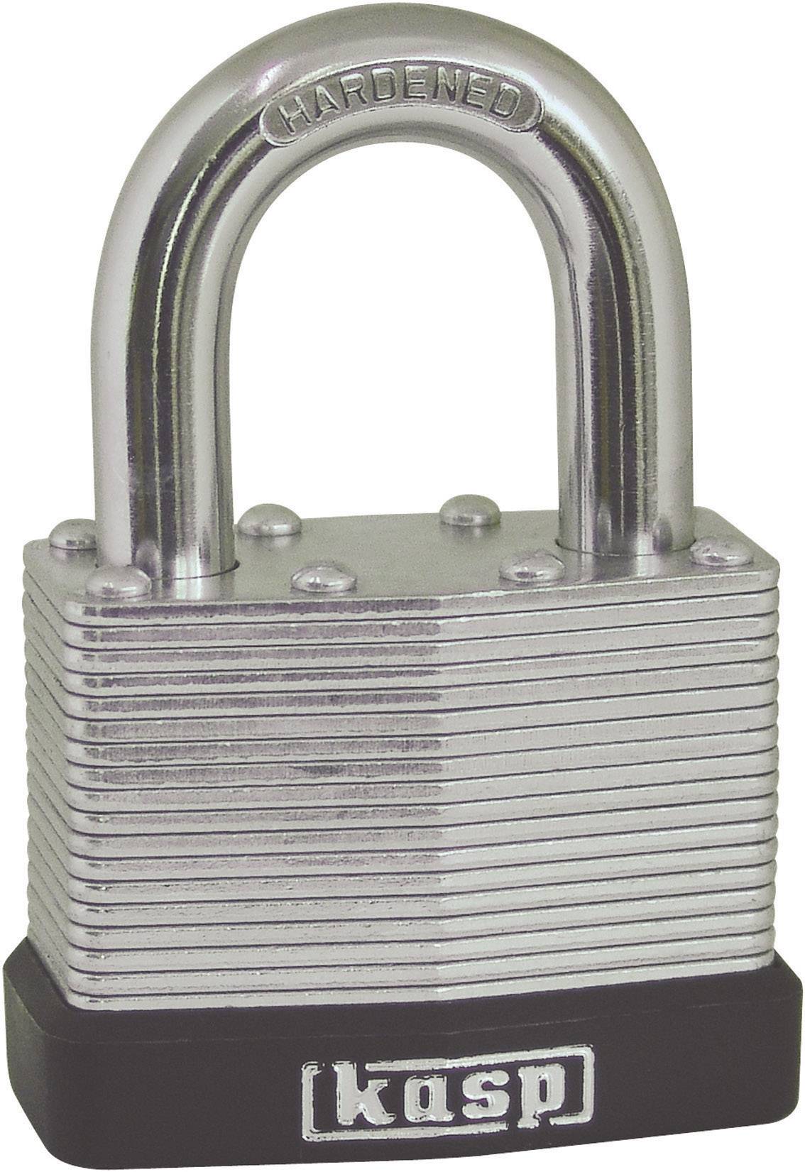 Kłódka Kasp K13050A1 50 mm Samozatrzaskowa z zamkiem kluczykowym - obrazek 1