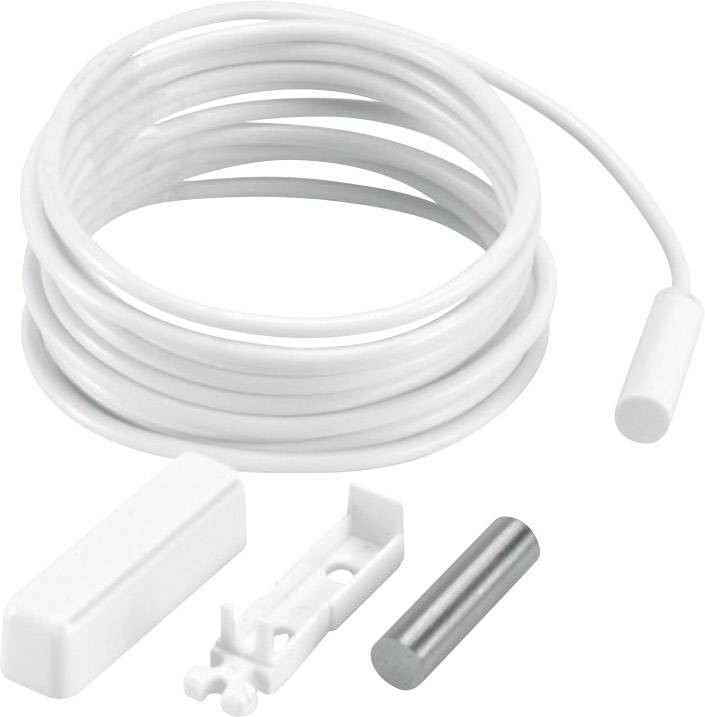 Kontaktron Abus, biały, VdS-B,kabel 4 m LIYY - obrazek 1