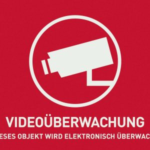Naklejki nadzoru wideo (język Niemiecki) ABUS AU1320 Naklejki nadzoru wideo (język Niemiecki) ABUS AU1320