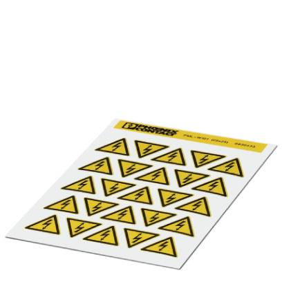 Phoenix Contact 0830433 Znak ostrzegawczy uwaga folia samoprzylepna 25 mm DIN 61010-1 5 szt.