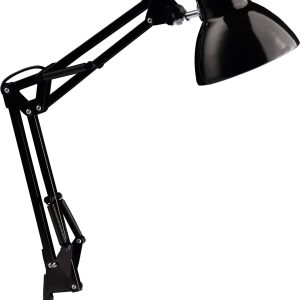 Brilliant Henry Lampa stołowa lampa energooszczędna, żarówka E-27 28 W czarny Brilliant Henry Lampa stołowa lampa energooszczędna, żarówka E-27 28 W czarny