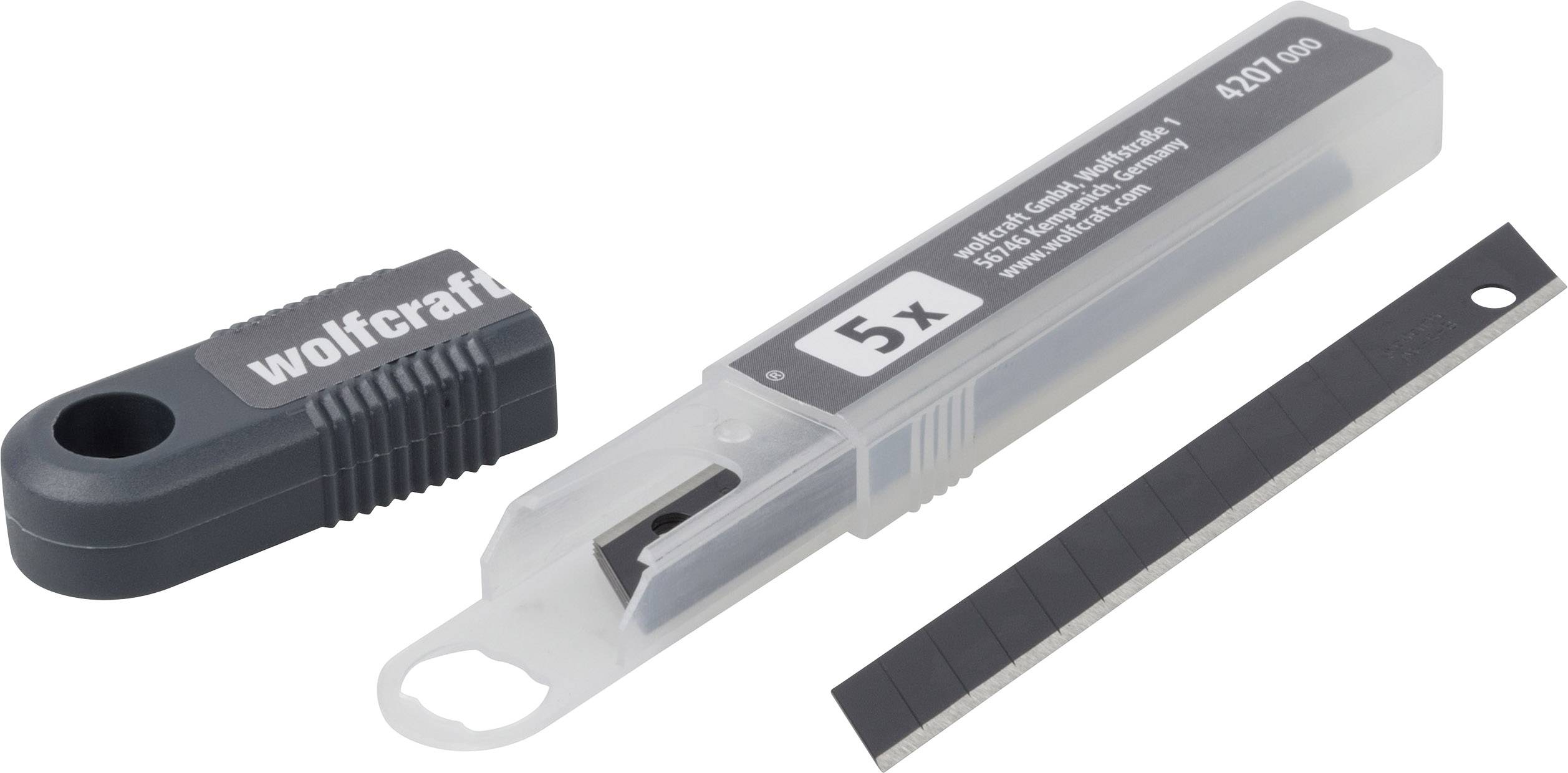Ostrza „Profi-Sharp” 9 mm, czarne Wolfcraft 4207000 5 szt. - obrazek 1