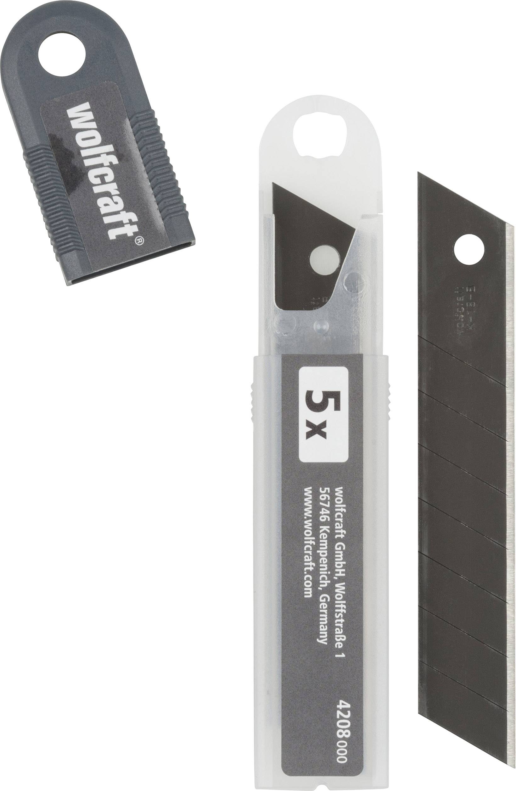 Ostrza „Profi-Sharp” 18 mm, czarne Wolfcraft 4208000 1 szt. - obrazek 1