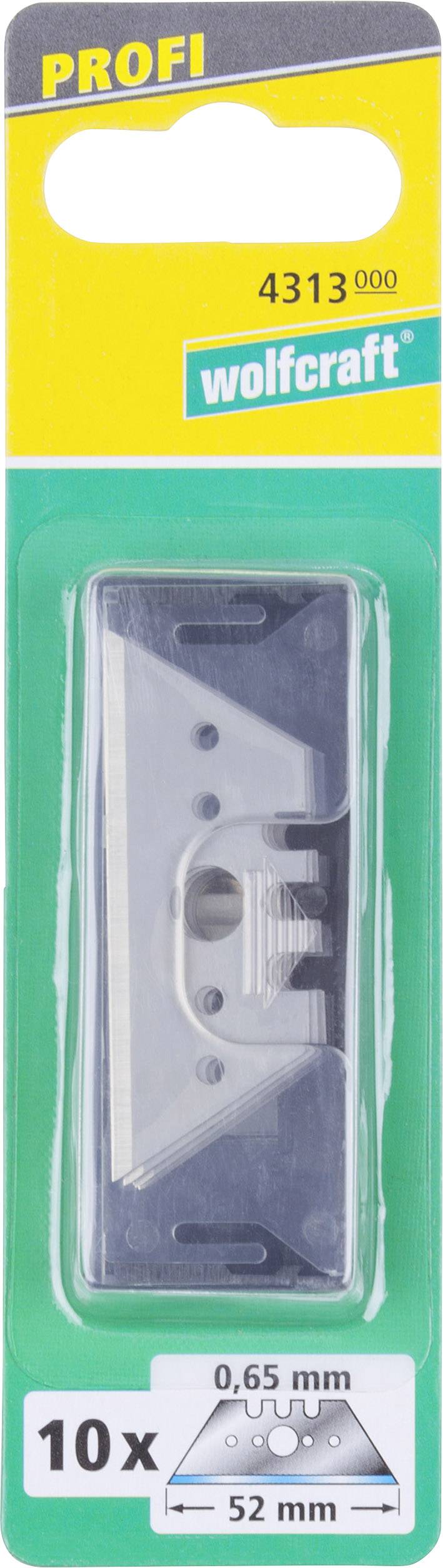 Profesjonalne ostrza trapezowe 0,65x52 mm Wolfcraft 4313000 10 szt. - obrazek 1