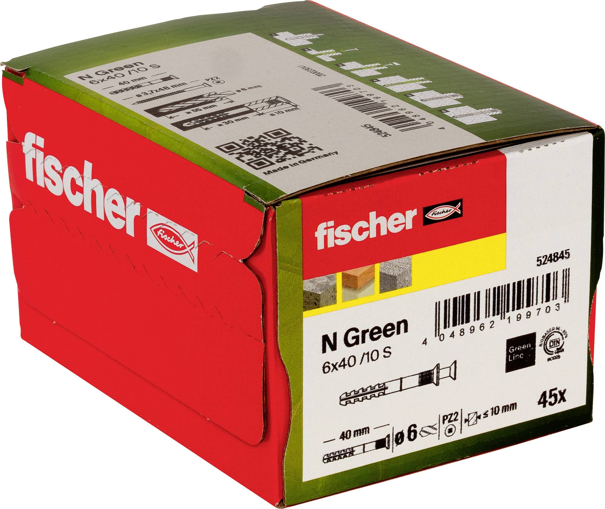 Fischer 524845 Kołek wbijany 40 mm 6 mm 45 szt. - obrazek 1
