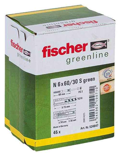 Fischer 524847 Kołek wbijany 60 mm 6 mm 45 szt. - obrazek 1