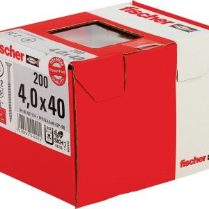 Fischer 657174 Wkręt o łbie stożkowym płaskim 4 mm 40 mm Krzyżakowy PZ cynkowany galwanicznie 200 szt. Fischer 657174 Wkręt o łbie stożkowym płaskim 4 mm 40 mm Krzyżakowy PZ cynkowany galwanicznie 200 szt.