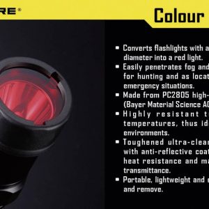 NiteCore NITNFB23 Filtr barw MT1A, MT2A, MT1C i latarki o średnicy Ø 23 mm niebieski NiteCore NITNFB23 Filtr barw MT1A, MT2A, MT1C i latarki o średnicy Ø 23 mm niebieski