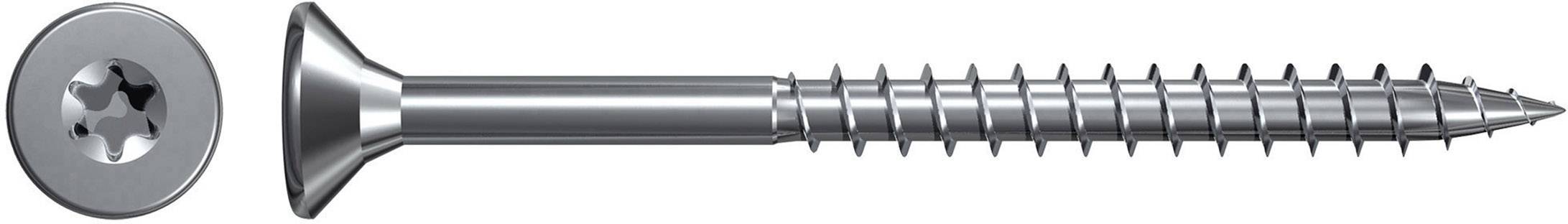 Fischer 551197 Wkręt z łbem płaskim 5 mm 80 mm Krzyżakowy PZ cynkowany galwanicznie 200 szt. - obrazek 1
