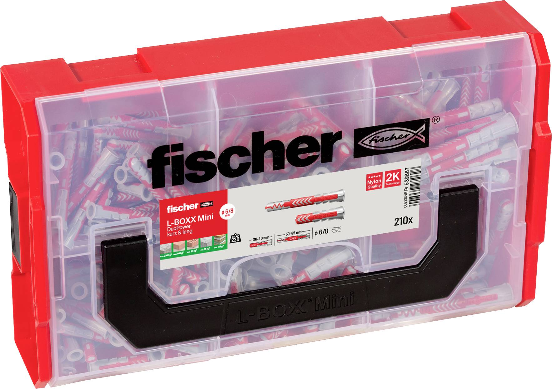 Fischer 539867 Fischer Deutschl. Skrzynka z asortymentem kołków 30 mm 6 mm 1 szt. - obrazek 1