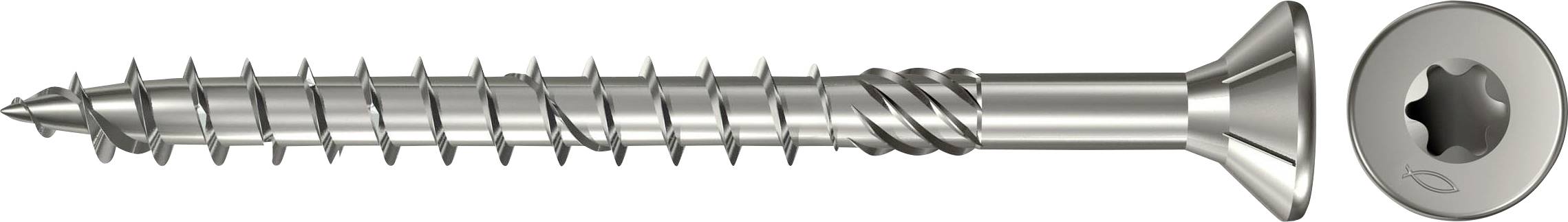 Fischer 657283 Wkręt o łbie stożkowym płaskim 4 mm 45 mm sześciokąt cynkowany galwanicznie 200 szt. - obrazek 1