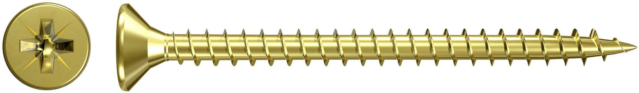Fischer 551062 Wkręt z łbem płaskim 3 mm 16 mm Krzyżakowy PZ cynkowany galwanicznie 1000 szt. - obrazek 1